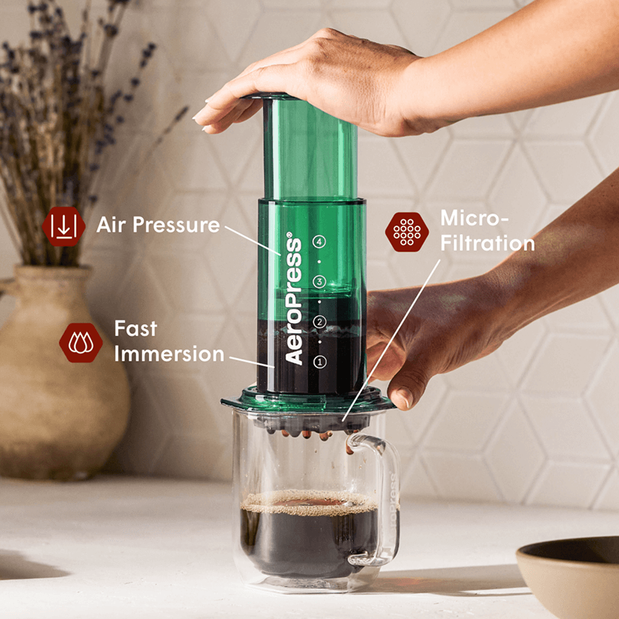 AeroPress Coffee Maker - Clear & Colors